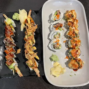 Sushi spread