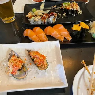 sushi and sashimi, sushi, sashimi, food