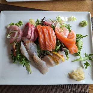 Sashimi deluxe - 18 pieces for $33. Look at the quality of fish! And the portion!!! SOOOO GOOD!!