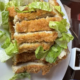 Under donbori is the Chicken Katsu that is all kinds of crispy, tender, flavorful deliciousness.