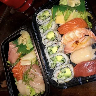 3. Sashimi Deluxe and sushi