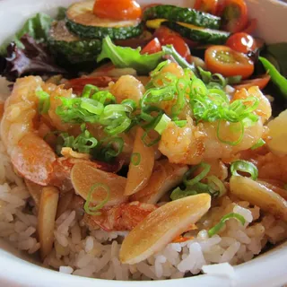 Garlic Shrimp Rice Bowl