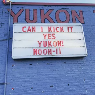 Weekly sign contest.