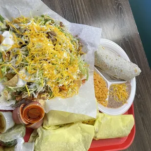 Taco salad carne carne asada burrito hard shell tacos