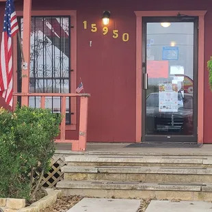 the front door of a mexican restaurant