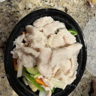 Steamed Vegetables with Chicken