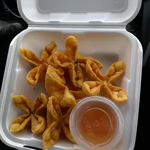 Crab wontons (carb ragoons)  $4.99
