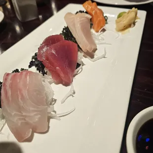 Sashimi starter is always fresh, tasty, and even  beautiful to look at