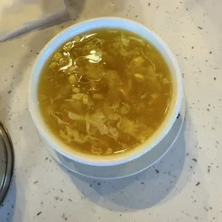 Sweet Corn Egg Drop Soup