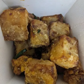 Pan Fried Daikon Cake w/ XO Sa XO