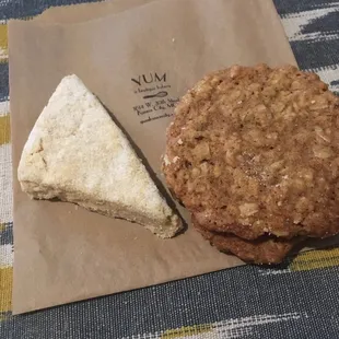 Lavender shortbread and oatmeal cream pie!!