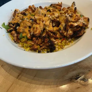 cauliflower couscous vegan bowl