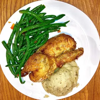1/2 roasted chicken