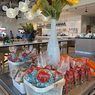 a variety of food items