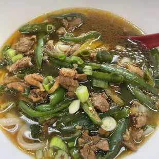 Stir Fried "Pork Belly" with Chilis