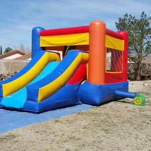 Small jumper with 6ft slide, the kids loved the slide.