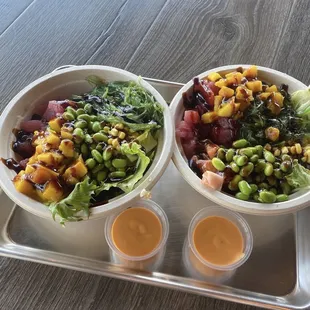 Hawaiian Classic with spicy Sriracha on the side