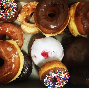 a variety of doughnuts