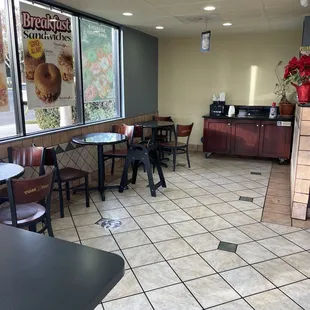 the inside of a restaurant