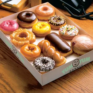 food, donuts, dough desserts