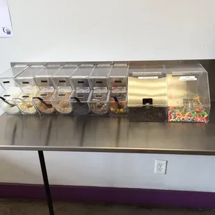 a variety of food items