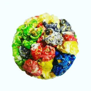 Rainbow popcorn ball. Starting at $2.49