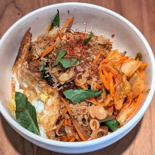 Kimchi Fried Rice with Pork Belly | Instagram: @telephonesmoothie