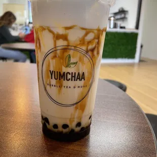 brown sugar bubble milk tea