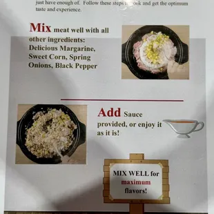 How to mix your sizzle plate