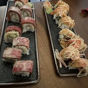 sushi and sashimi, sashimi, sushi, food