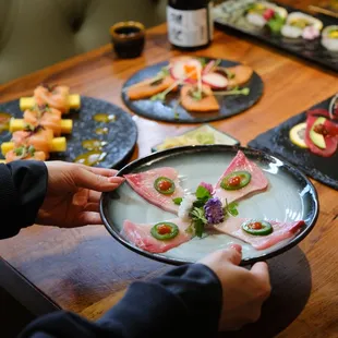 food, sushi and sashimi