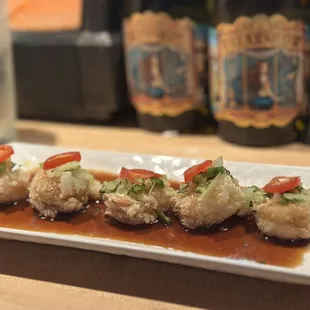 a plate of food on a table