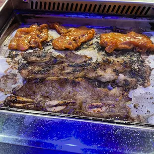 Spicy pork belly and short rib