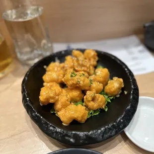 Creamy Rock Shrimp Tempura