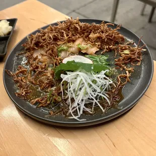 Albacore crispy onion