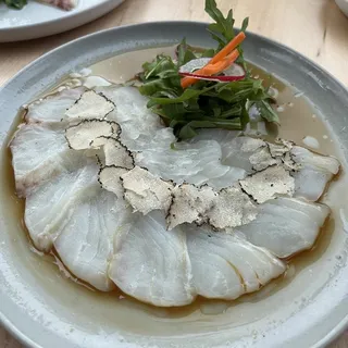 Halibut Sashimi w/Fresh Truffle