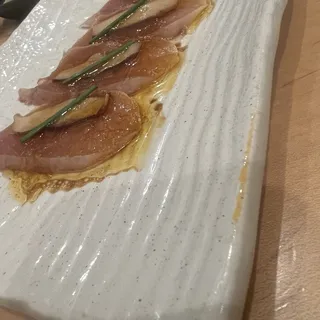 Albacore shiitake w/Kogashi Butter Soy