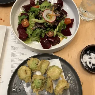 Tempura Brussels w/Truffle Salt