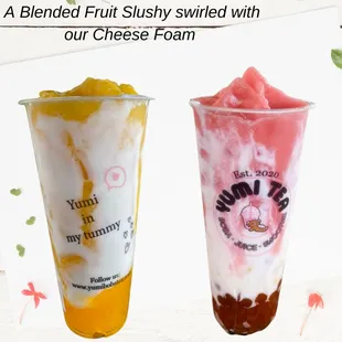 Fruit Tornado (Milk Foam &amp; fruit slushy )