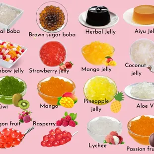 Topping menu