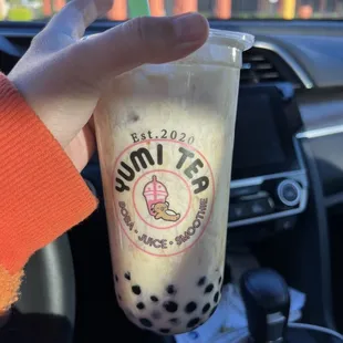 Crème brûlée milk tea