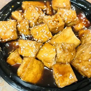 Savory sesame tofu