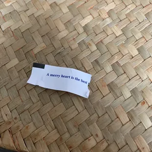 Didn&apos;t even get a full fortune