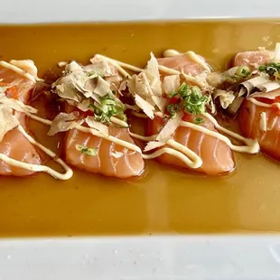 Looks like salmon. I&apos;ll take it!