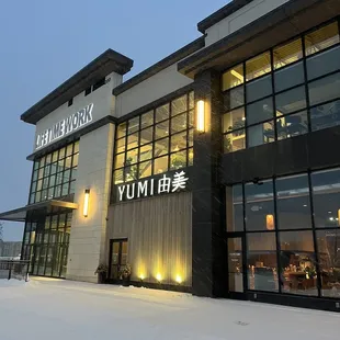 outside