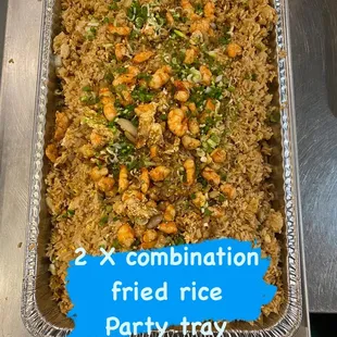 Combination Fried Rice Party Tray