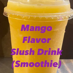 Mango slush drink