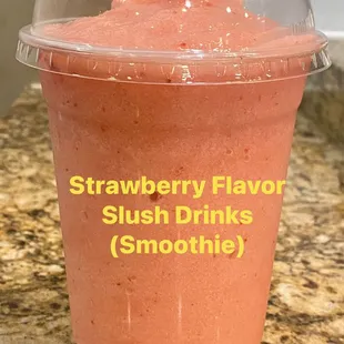 Strawberry slush drink