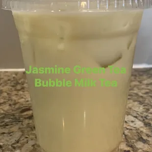 Jasmine green bubble tea