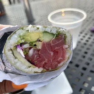 Spicy Tuna Sushi Burrito